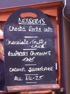 Laird and Dog Lasswade dessert special board