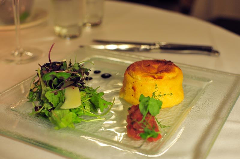 Mar Hall Twice baked isle of Mull cheddar Cheese soufflé