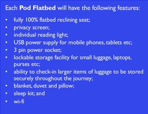 Pod flatbed Cradle seat Caledonian sleeper serco scotrail train railway food drink Glasgow blog