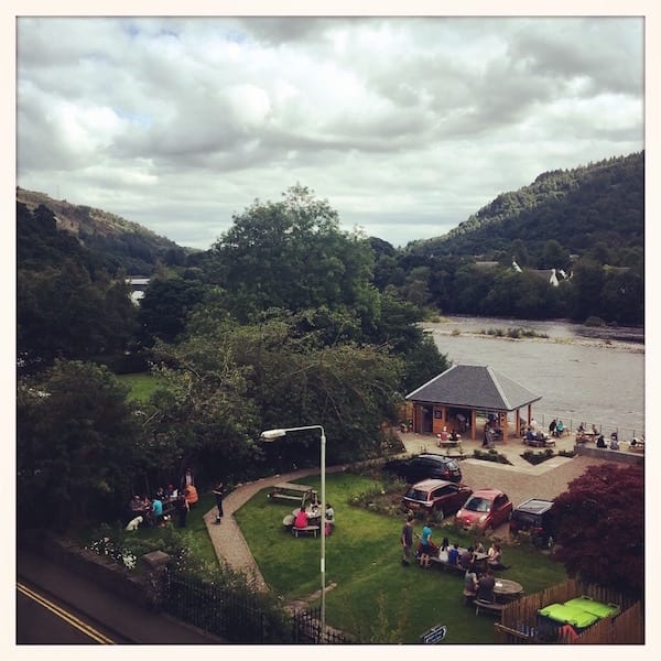 Atholl Arms Dunkeld window view