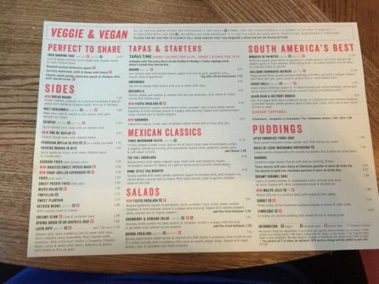 Las iguanas Glasgow foodie