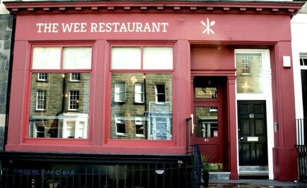 The wee restaurant Edinburgh special offer