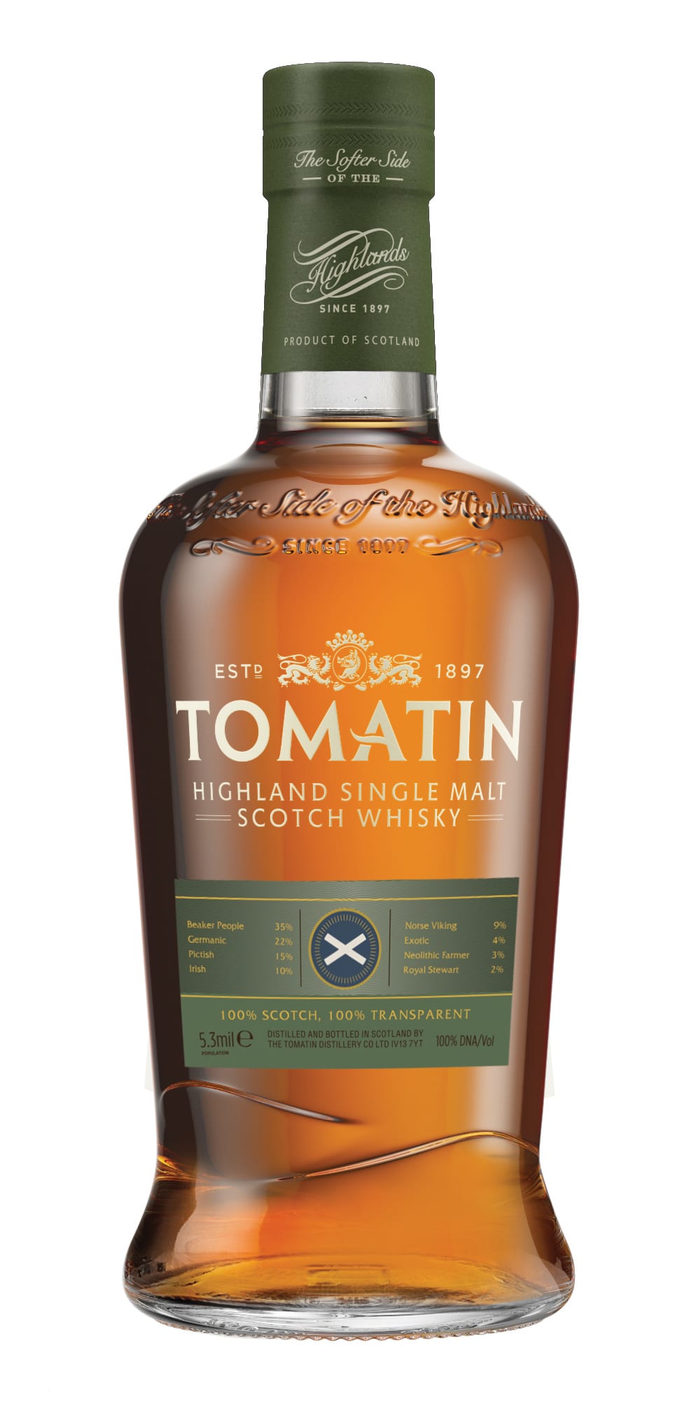 Tomatin whisky bottle