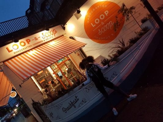 Loop and scoop ice cream churros Glasgow 