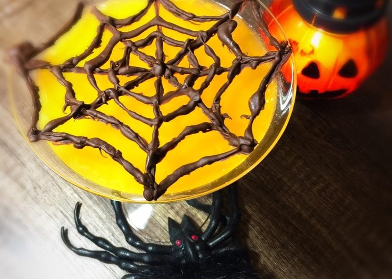 Spooky spider cobweb Halloween jelly