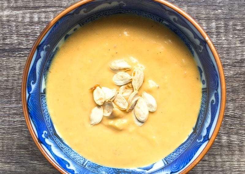 Pumpkin ginger apple soup recipe