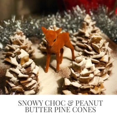 chocolate pine cones for kids to make home baking 