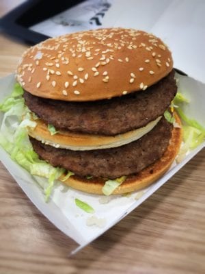 Grand Big Mac McDonalds Glasgow foodie Explorers Glasgow food blog 