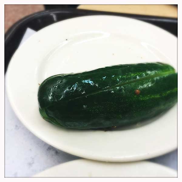 Katz's deli NYC - pickle