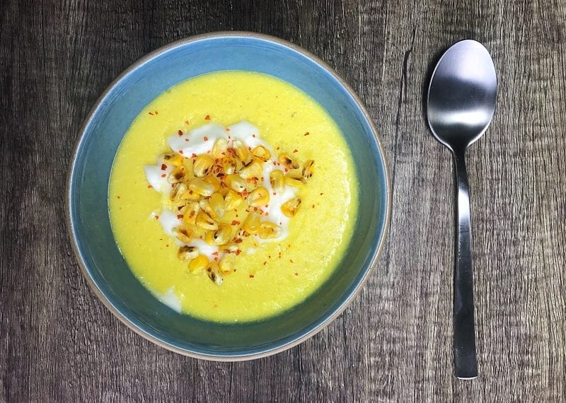 soil association organic september spicy sweetcorn soup recipe foodie explorers