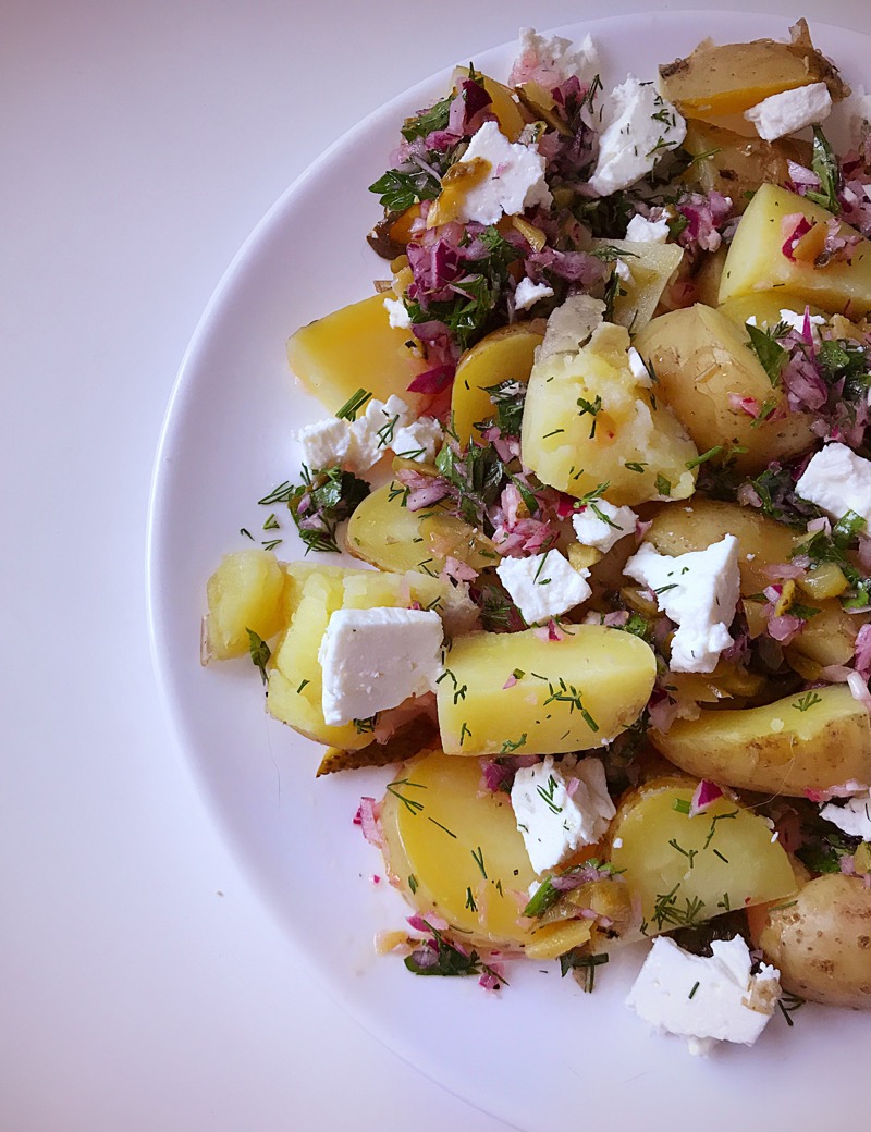 Recipe: Greek Style Potato Salad • Foodie Explorers