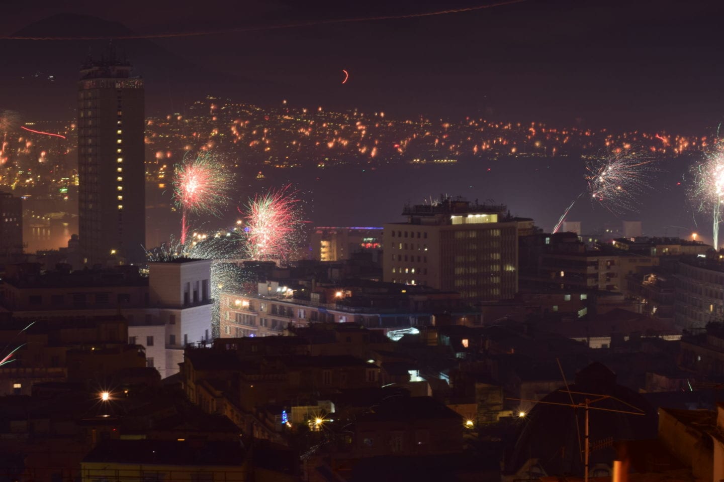 Naples new year fireworks 