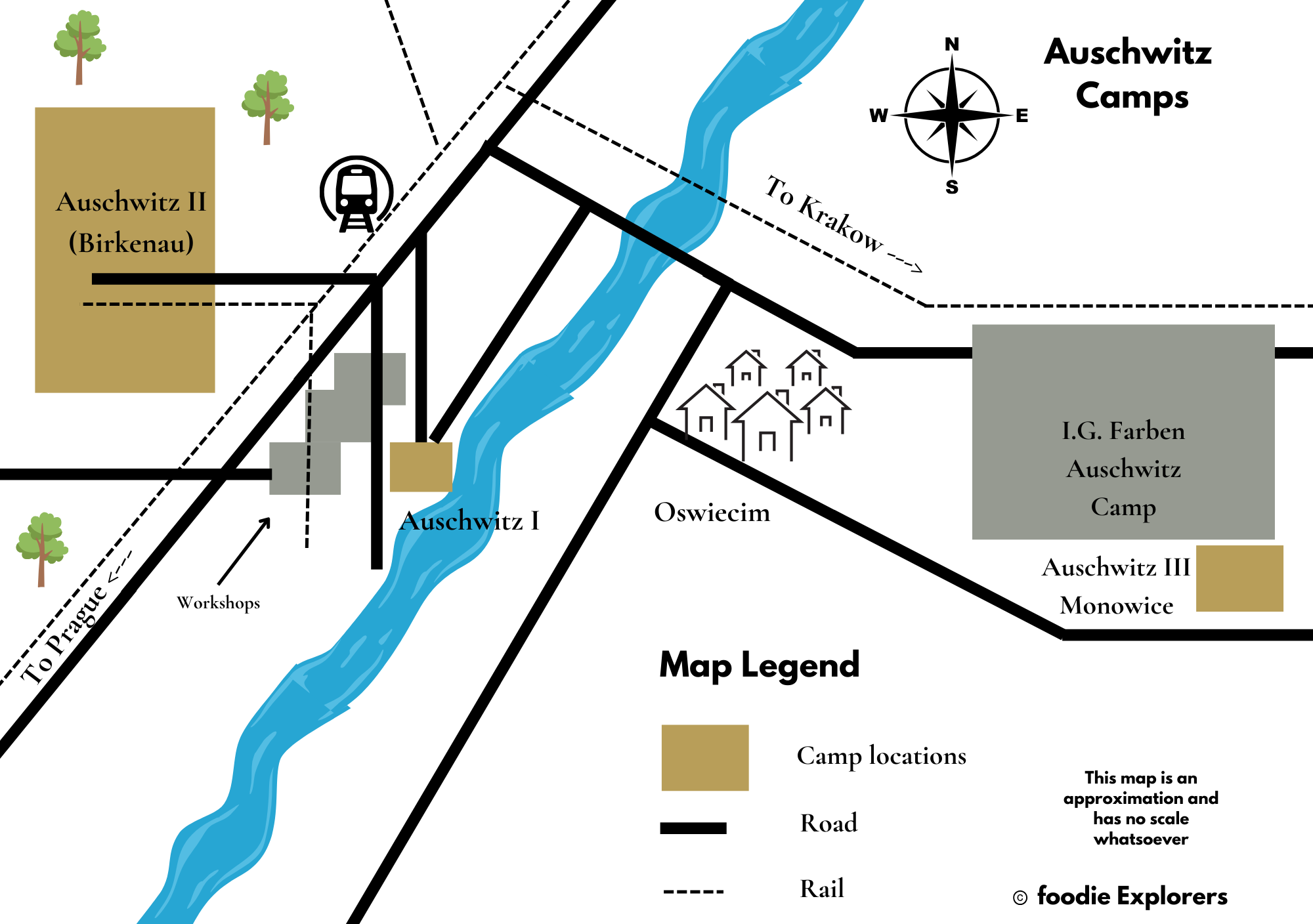 oswiecim auschwitz camps map