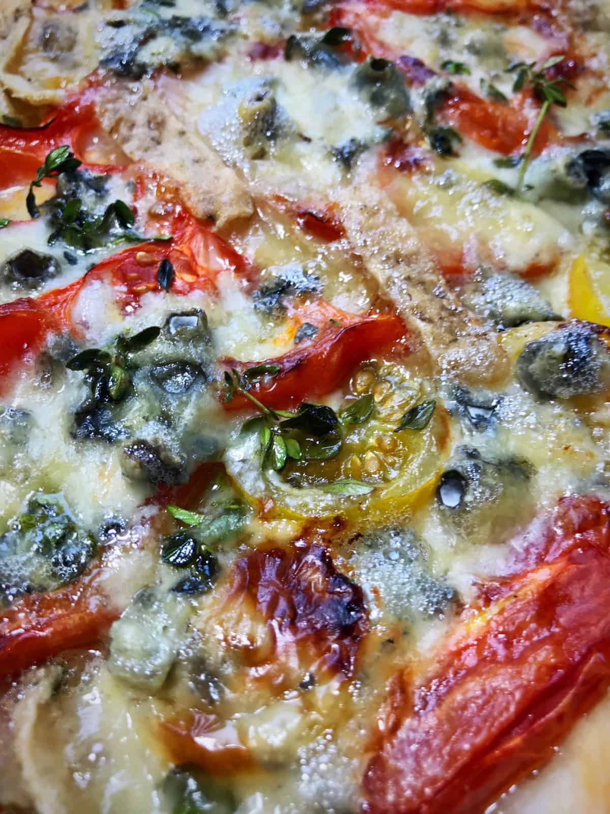 Tomato and Blue Cheese Tart