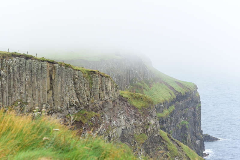 Away a wee walk - misty cliffs