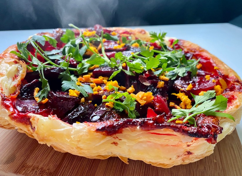 vegan beetroot tarte tartin 4