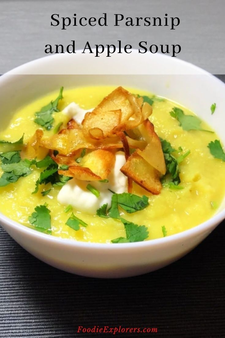 spiced parsnip and apple soup