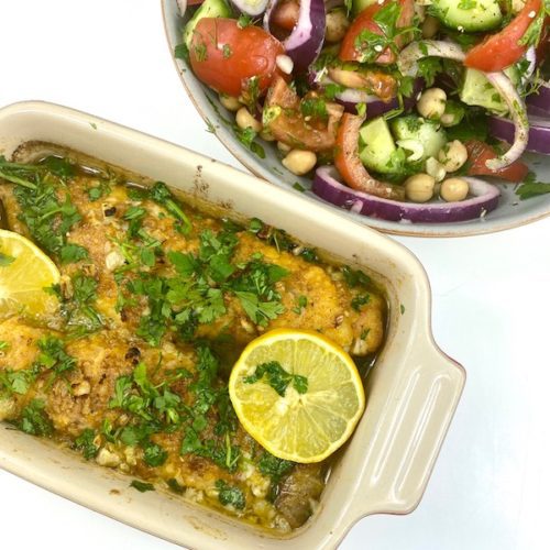 mediterranean cod recipe pin