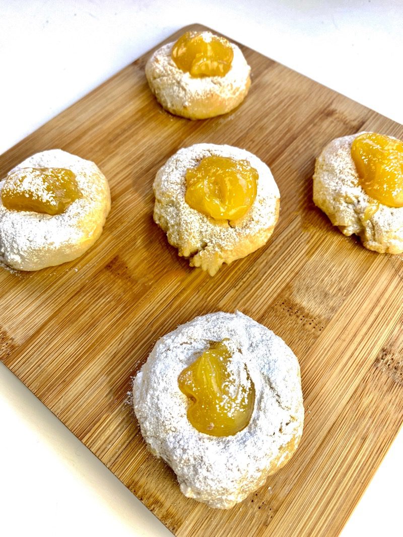 Lemon curd cookies