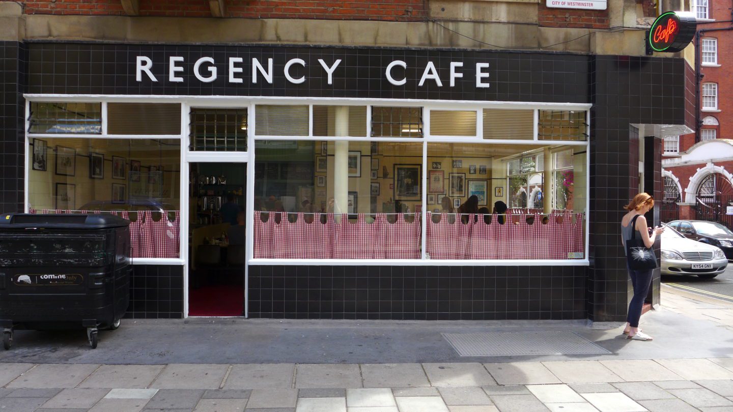 the regency cafe london outside