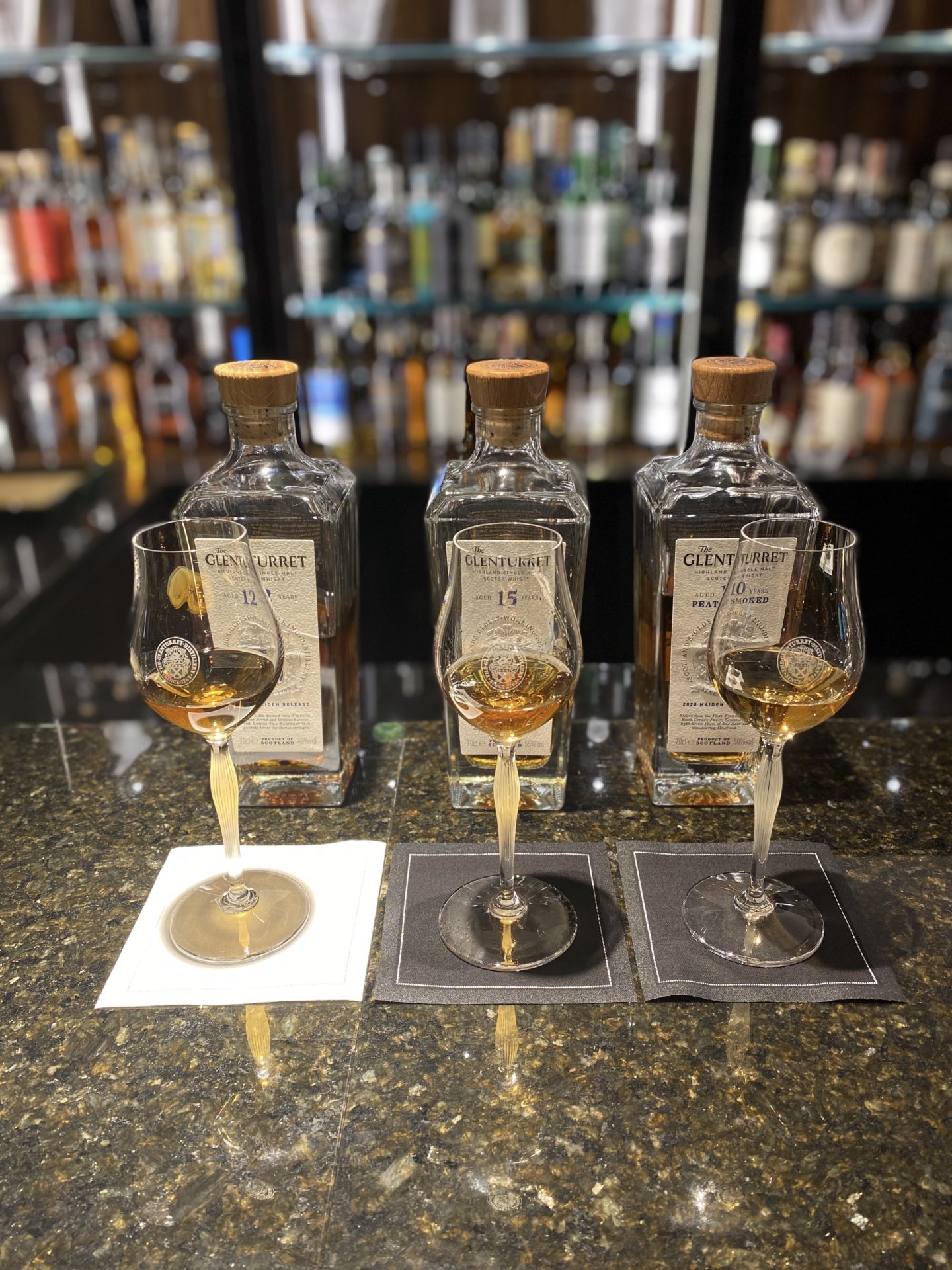 the glenturret whisky flight