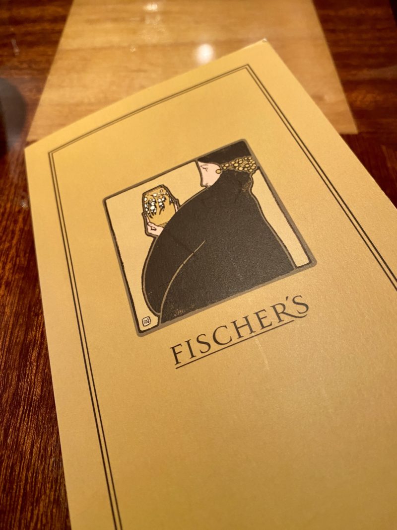 Fischer’s menu 