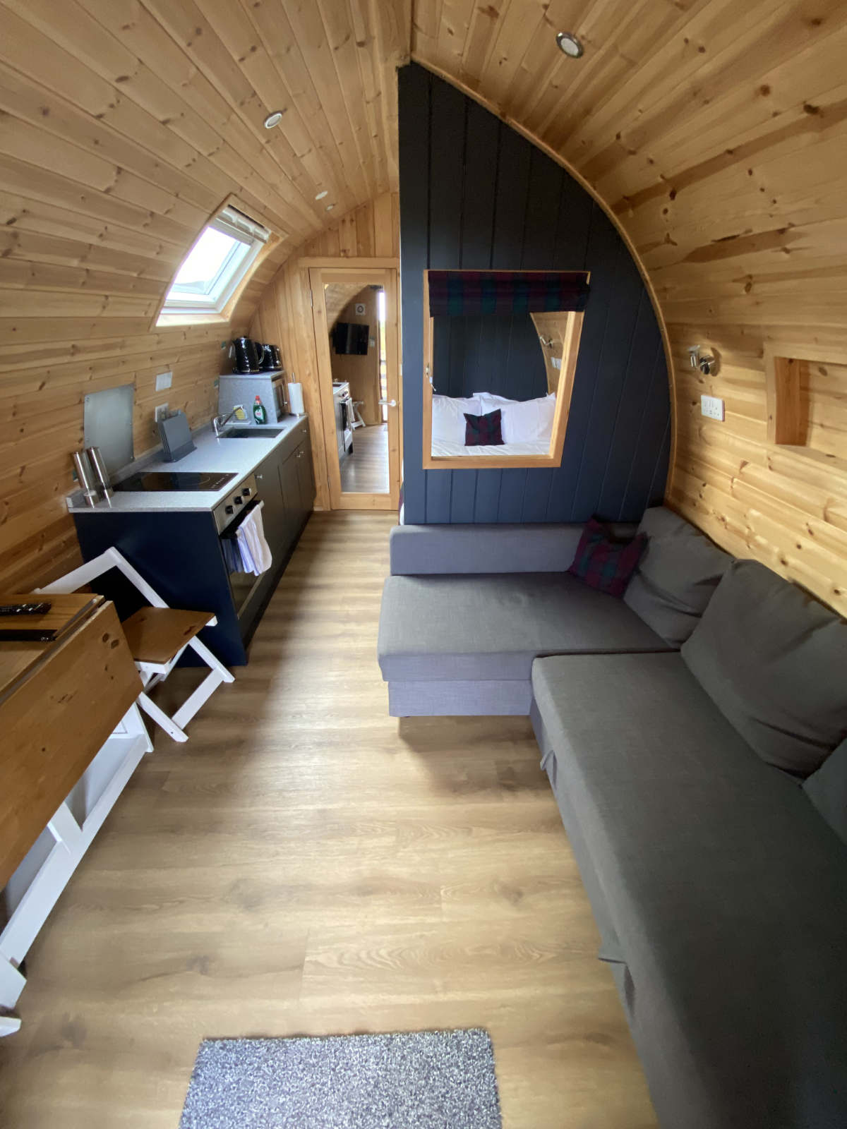 nc500 pods brora dining seating area