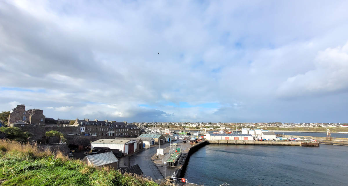 view of wick harbour from pulteneytown