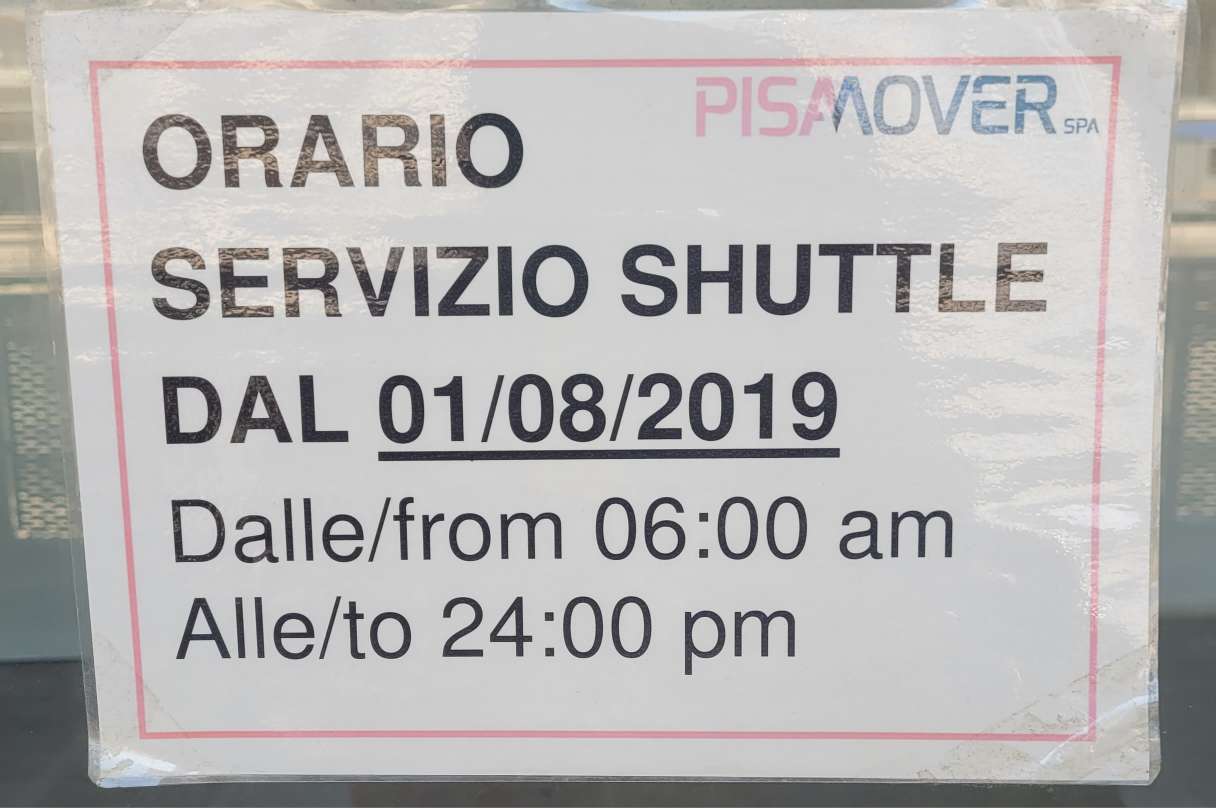 pisa mover pisa airport