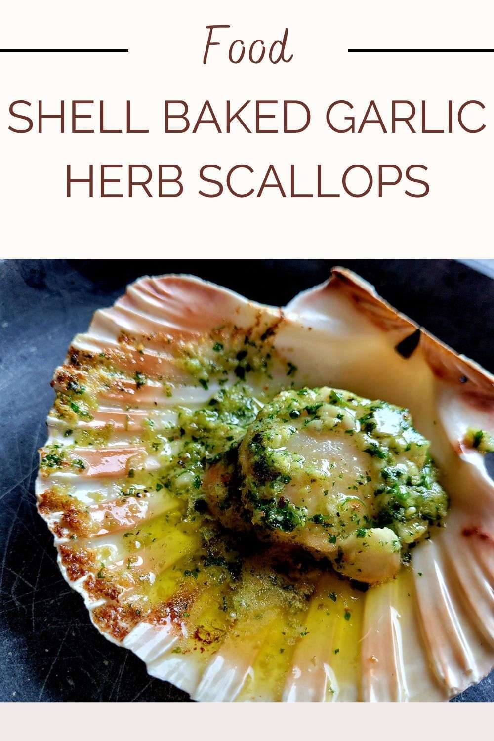 Baked Scallops on the Shell