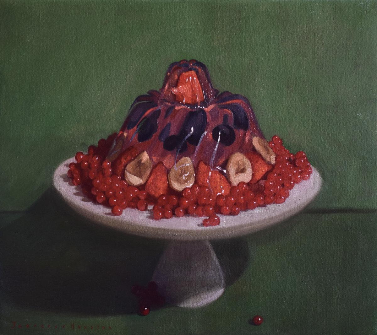 Florence Houston, Blueberry Suspension, oil on canvas, 2023