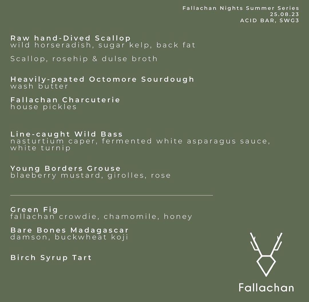 fallachan dining menu 