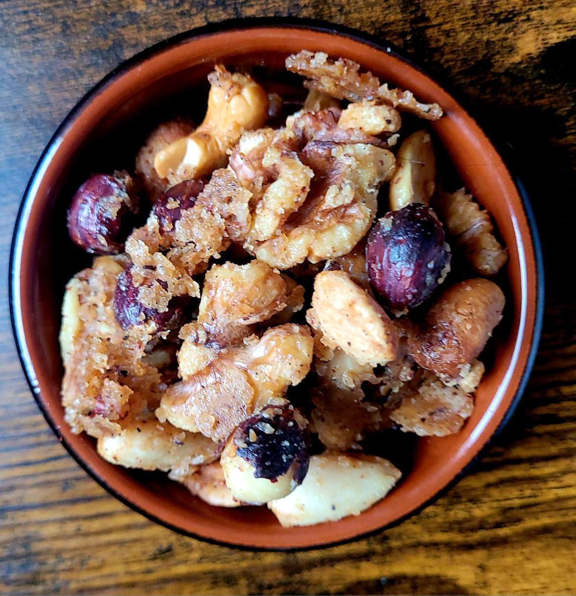 air fryer roasted nut mix