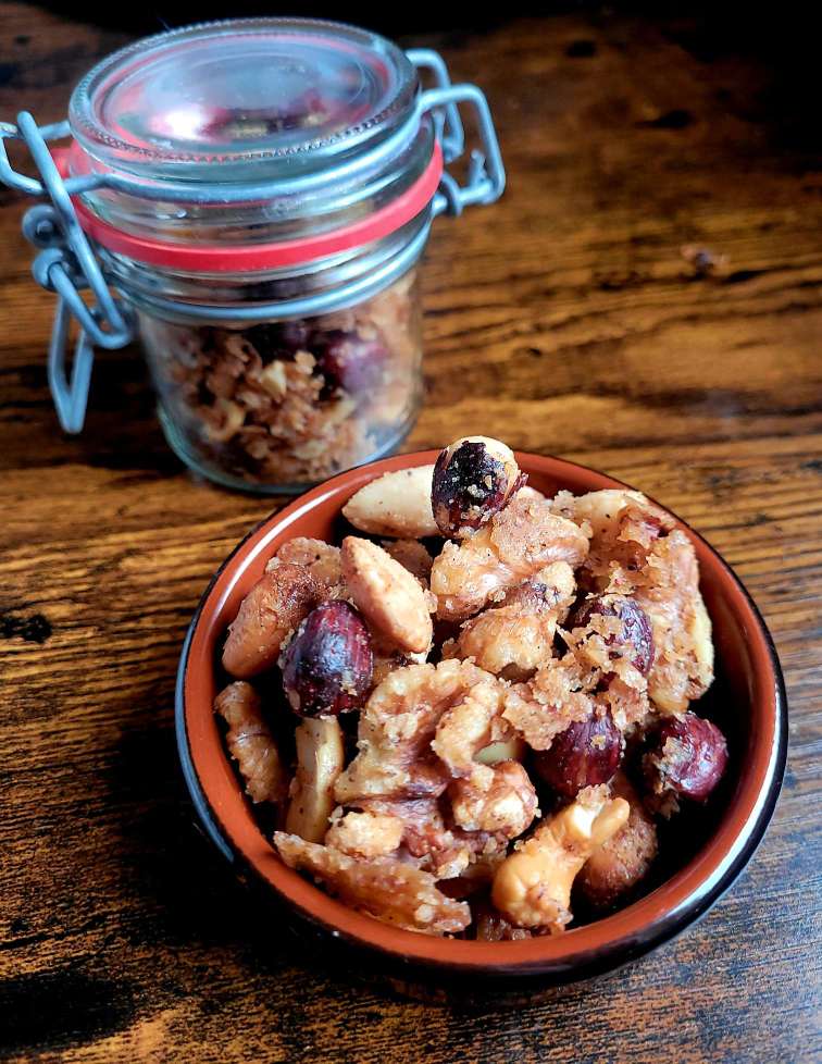 air fryer roasted nut mix recipe