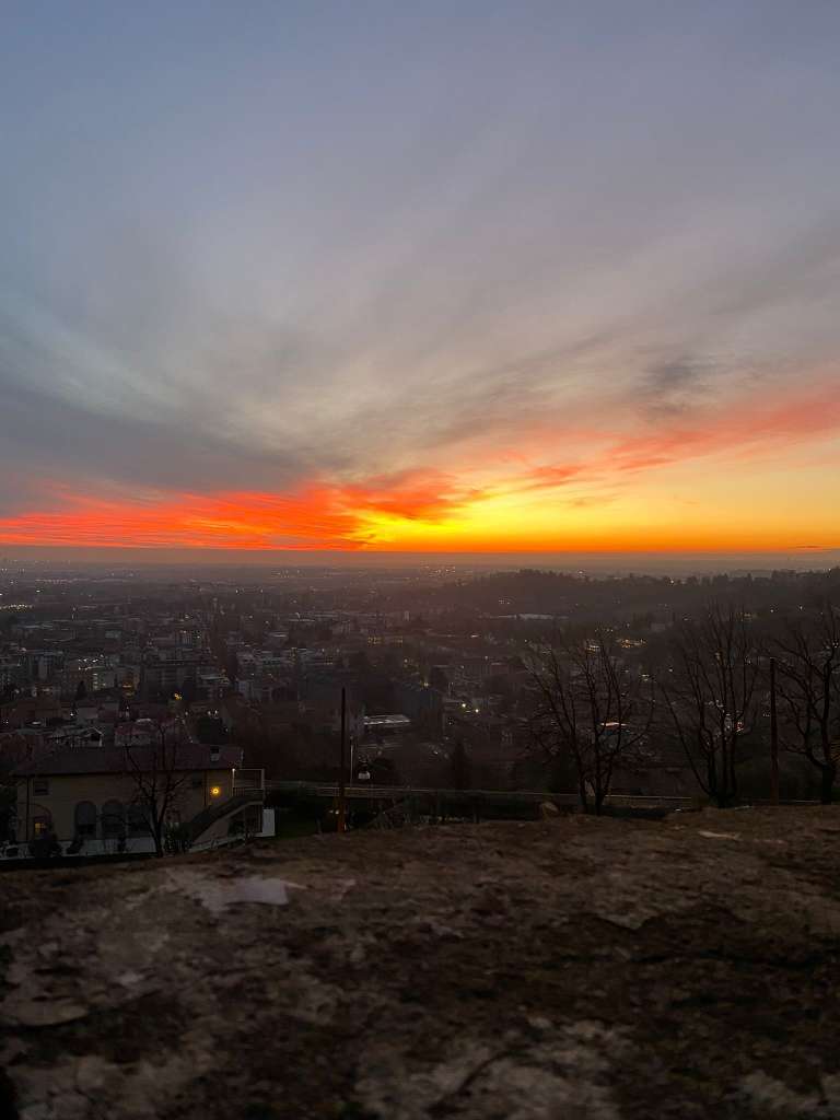 bergamo sunset