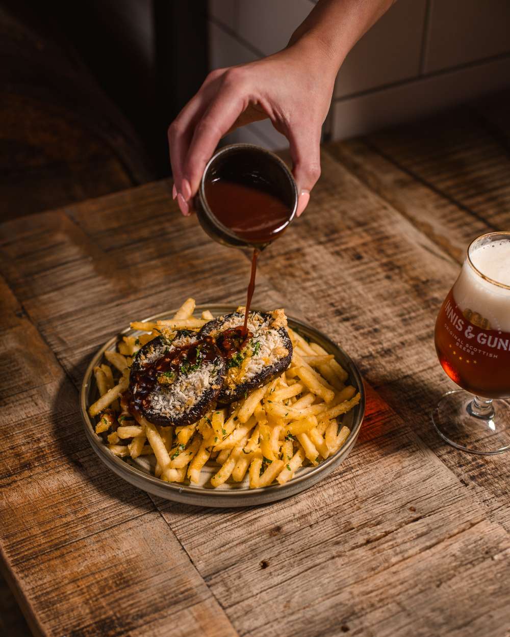 innis & gunn mushroom frites