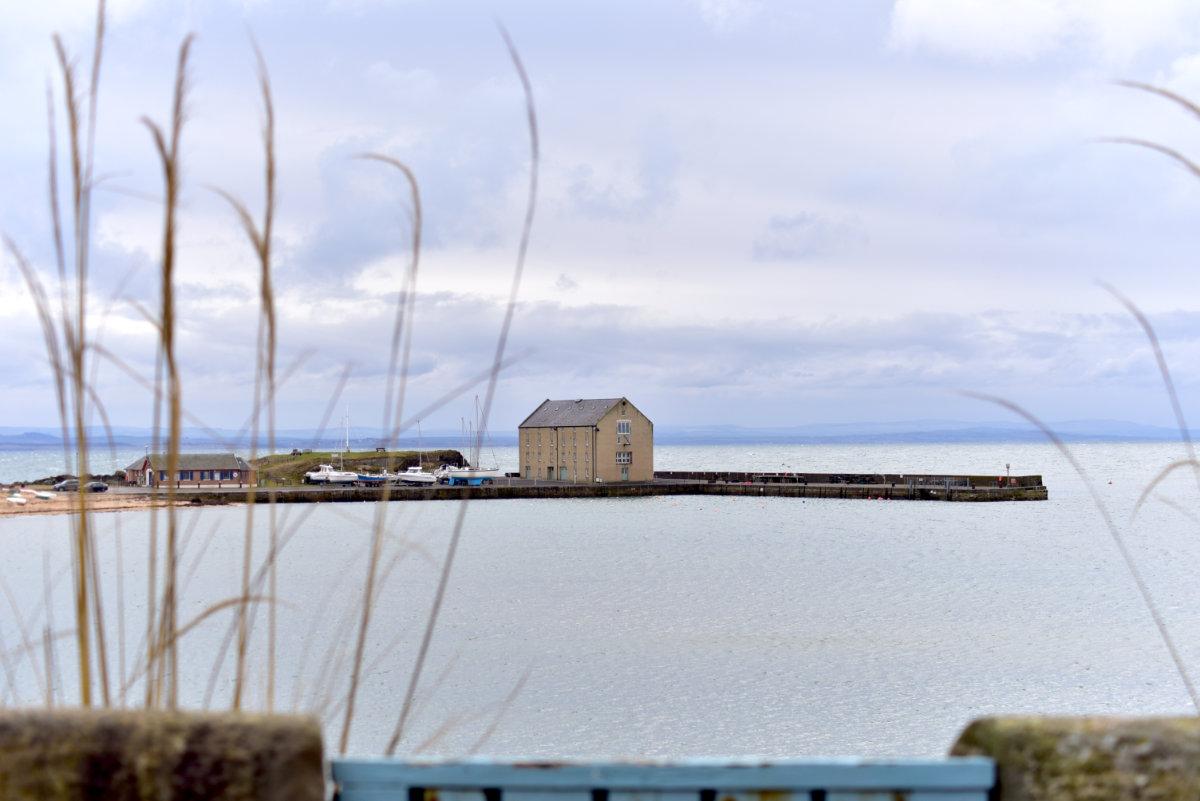 the ship inn elie view from beer garden