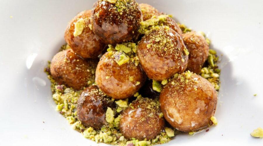 Rice and pistachio donuts 4