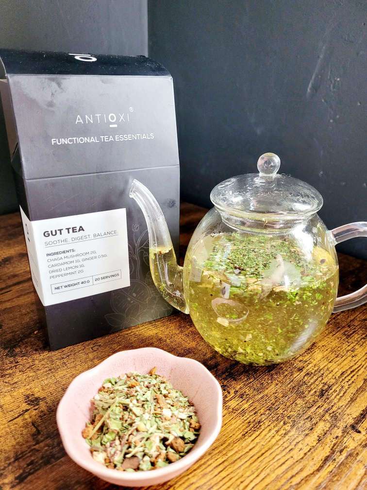 antioxi gut health mushroom tea