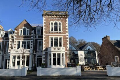 The Glen Mhor Hotel and Uile-bheist Distillery and Brewery lie on the banks of the River Ness