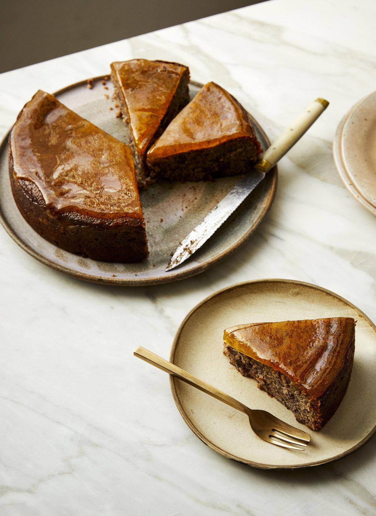 Ricotta, Hazelnut and Marmalade Choc Chip Cake