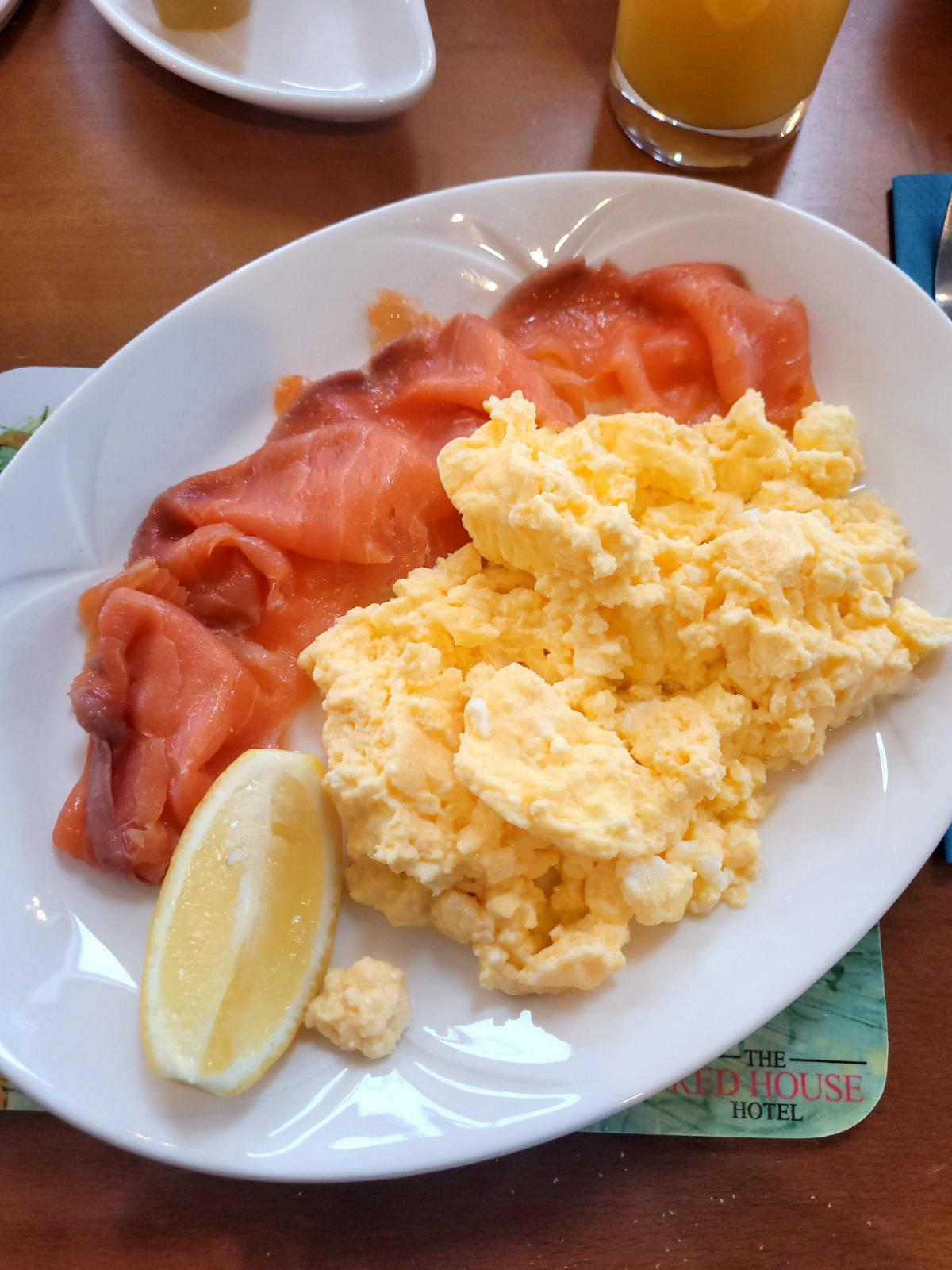 red house coupar angus salmon and scrambled egg