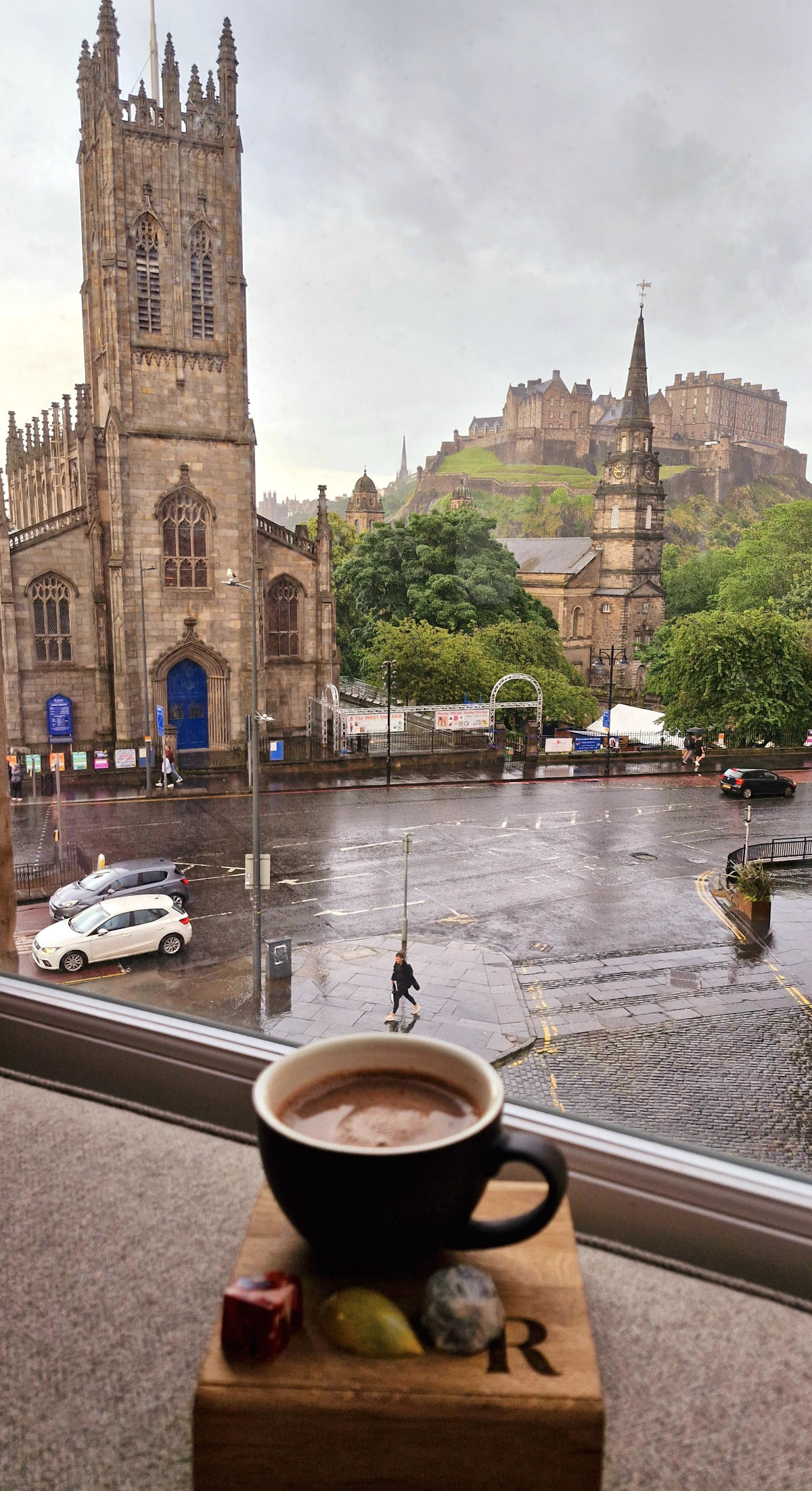 rutland hotel edinburgh coffee view castle