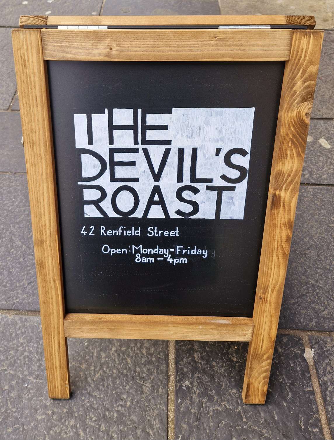 the Devil's Roast devil of brooklyn cafe 