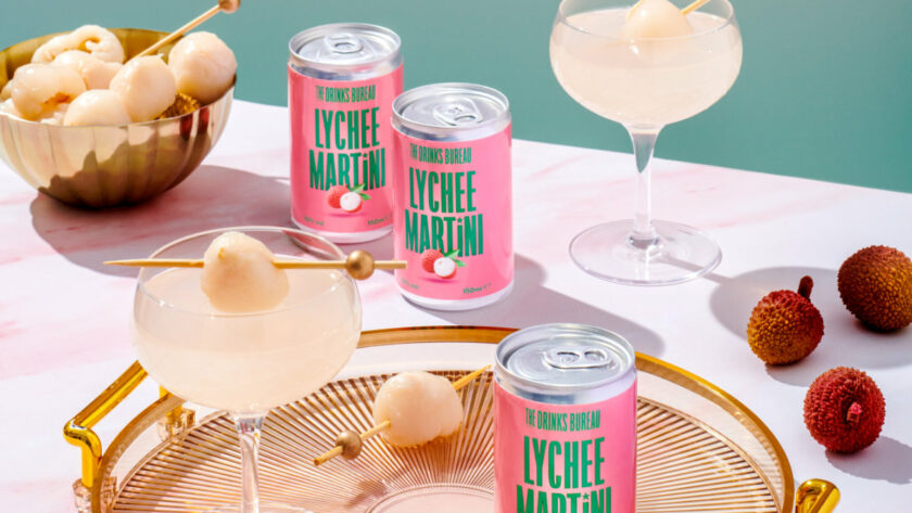 LYCHEE MARTINI CAN LIFESTYLE IMAGE