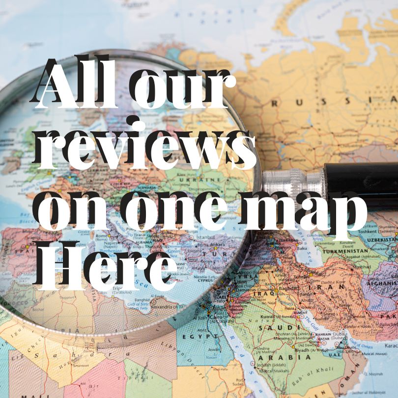 map of reviews