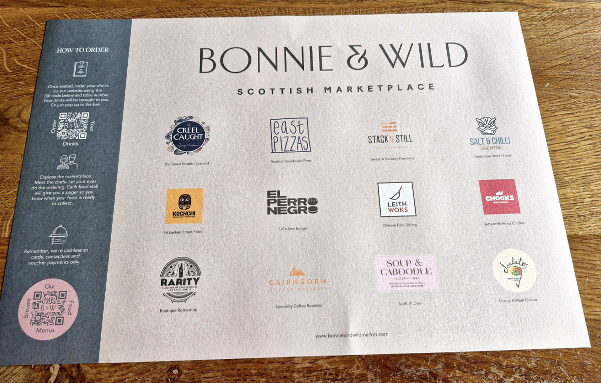 bonnie and wild edinburgh menu 1