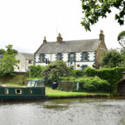 bridge inn ratho view from canal