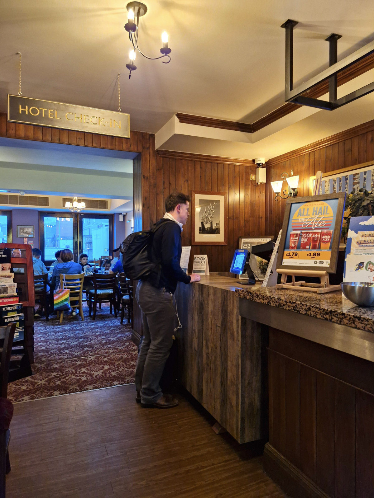 check in glenrothes wetherspoons