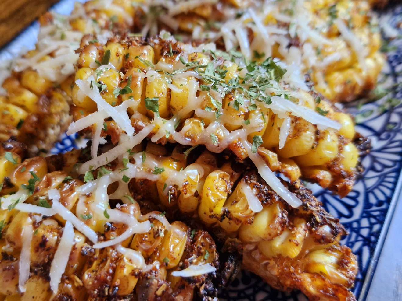 quick and easy air fryer corn ribs